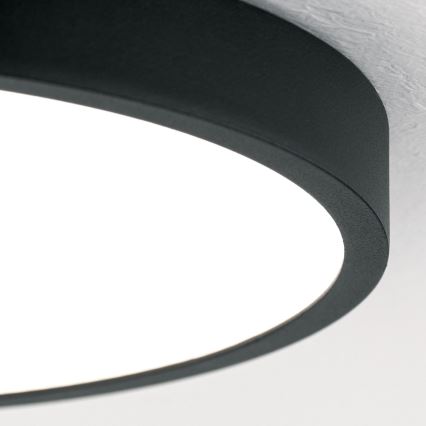 LED Stropní svítidlo BULLY LED/24W/230V pr. 24 cm černá