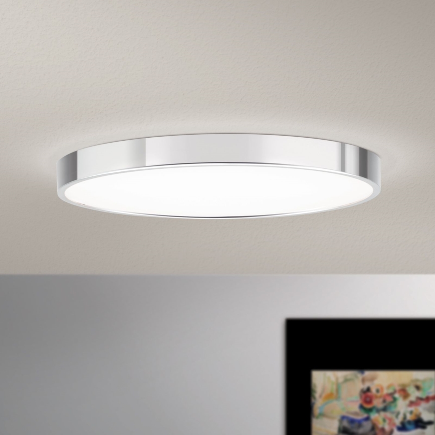 LED Stropní svítidlo BULLY LED/28W/230V pr. 28 cm lesklý chrom
