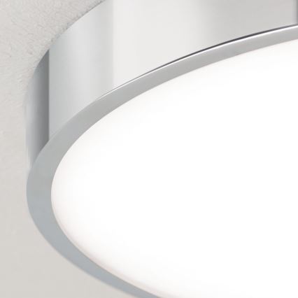 LED Stropní svítidlo BULLY LED/28W/230V pr. 28 cm lesklý chrom