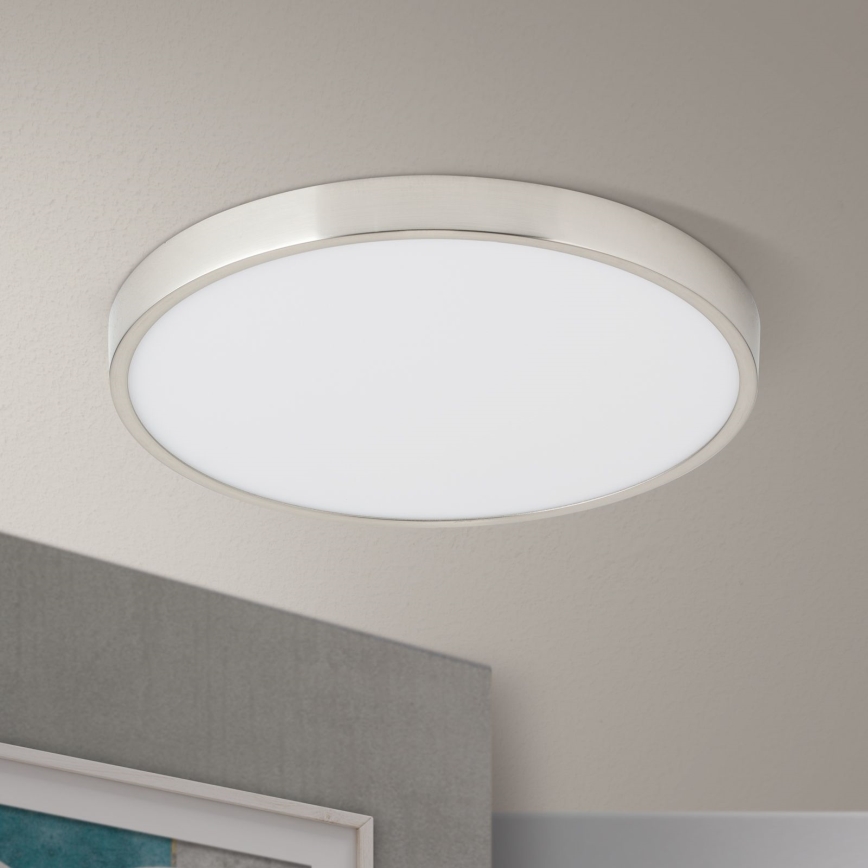 LED Stropní svítidlo BULLY LED/28W/230V pr. 28 cm matný chrom