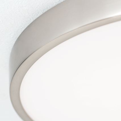 LED Stropní svítidlo BULLY LED/28W/230V pr. 28 cm matný chrom