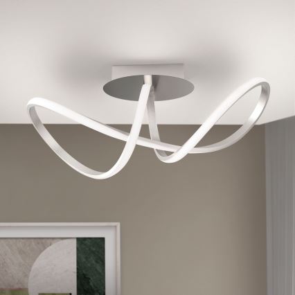 LED Stmívatelný přisazený lustr CIRCUS LED/30W/230V matný chrom