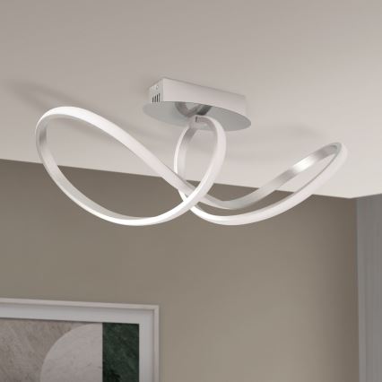 LED Stmívatelný přisazený lustr CIRCUS LED/30W/230V matný chrom