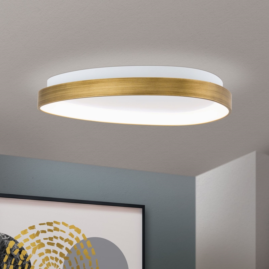 LED Stropní svítidlo CHARLIE LED/35W/230V pr. 45 cm zlatá