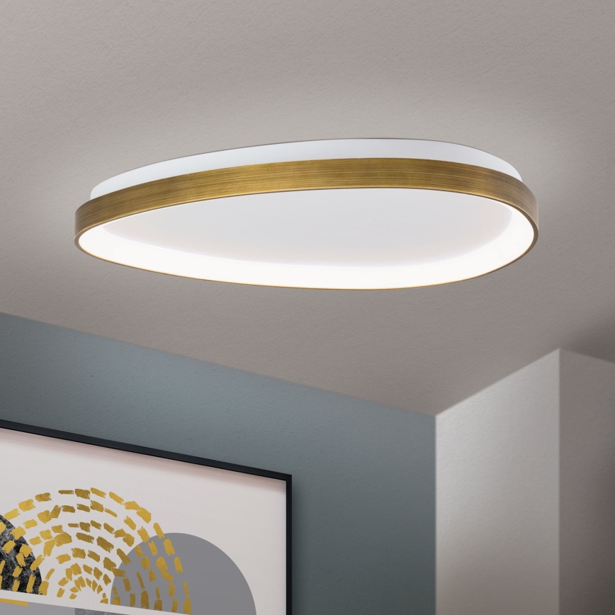 LED Stropní svítidlo CHARLIE LED/48W/230V pr. 65 cm zlatá