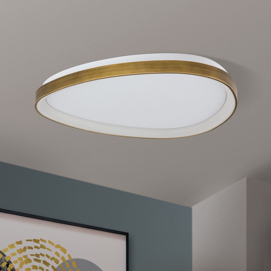 LED Stropní svítidlo CHARLIE LED/48W/230V pr. 65 cm zlatá