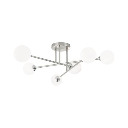 Přisazený lustr SNOWWHITE 6xG9/20W/230V pr. 84 cm matný chrom