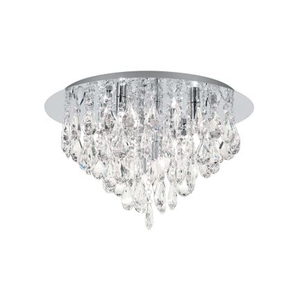 Křišťálové stropní svítidlo CELESTE 6xG9/40W/230V pr. 45 cm lesklý chrom