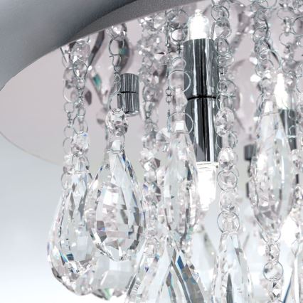 Křišťálové stropní svítidlo CELESTE 6xG9/40W/230V pr. 45 cm lesklý chrom