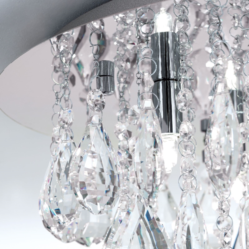 Křišťálové stropní svítidlo CELESTE 6xG9/40W/230V pr. 45 cm lesklý chrom