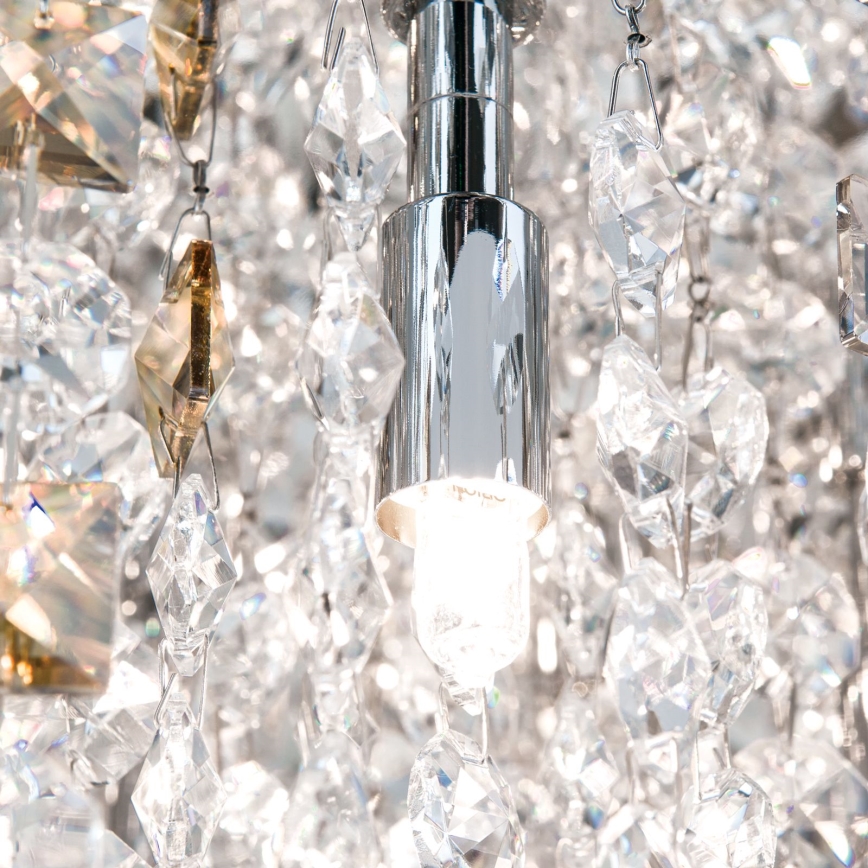 Křišťálové stropní svítidlo CRYSTALRIVER 21xG9/40W/230V lesklý chrom