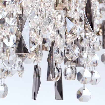 Křišťálový lustr na lanku CRYSTALRIVER 21xG9/40W/230V lesklý chrom