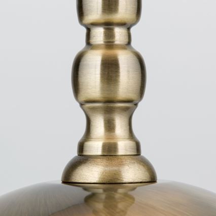 Stolní lampa TONIA 1xE27/60W/230V pr. 25 cm bílá/bronz