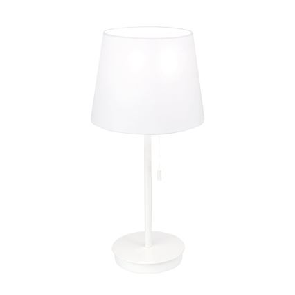 Stolní lampa s USB portem LUDWIG 1xE27/40W/230V 50 cm bílá