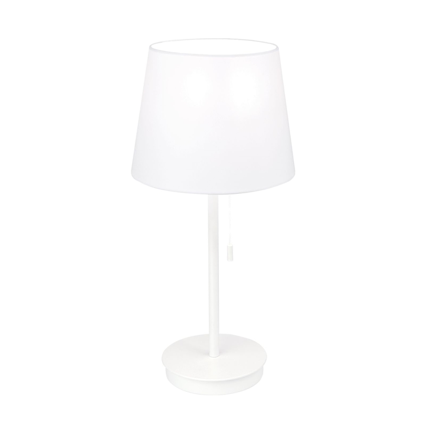 Stolní lampa s USB portem LUDWIG 1xE27/40W/230V 50 cm bílá