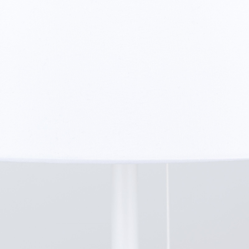 Stolní lampa s USB portem LUDWIG 1xE27/40W/230V 50 cm bílá