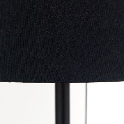 Stolní lampa s USB portem LUDWIG 1xE27/40W/230V 50 cm černá