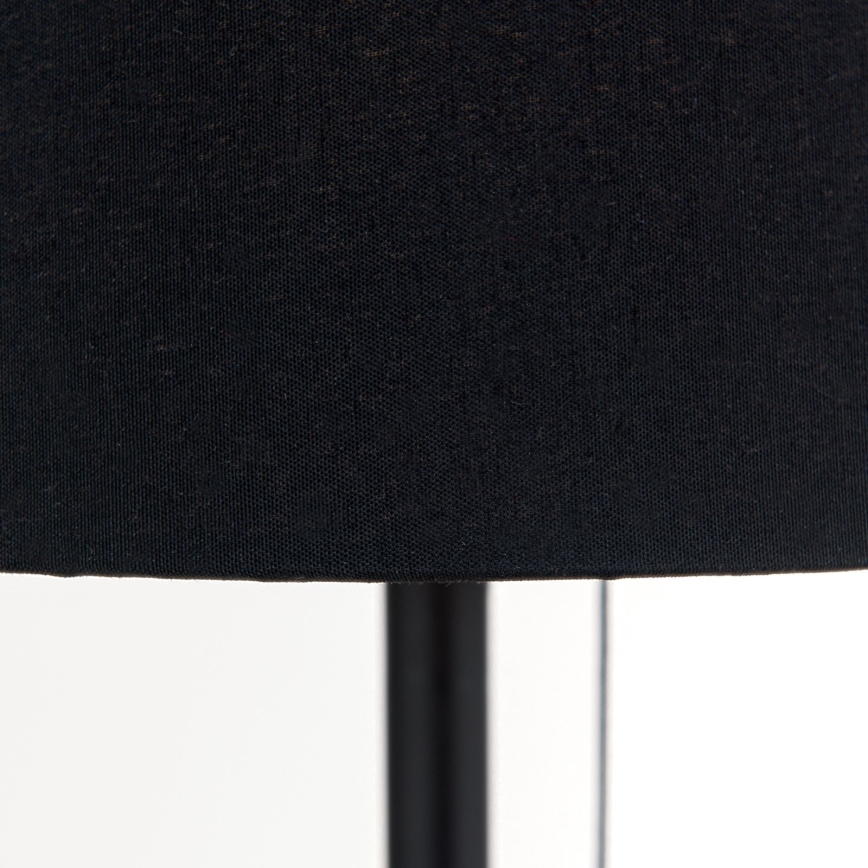 Stolní lampa s USB portem LUDWIG 1xE27/40W/230V 50 cm černá