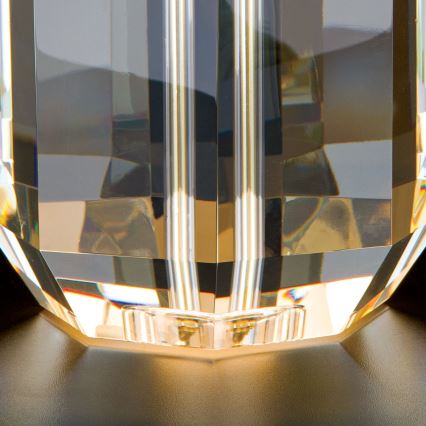 Křišťálová stolní lampa ALEXIS 1xE27/60W/230V krémová/zlatá/čirá