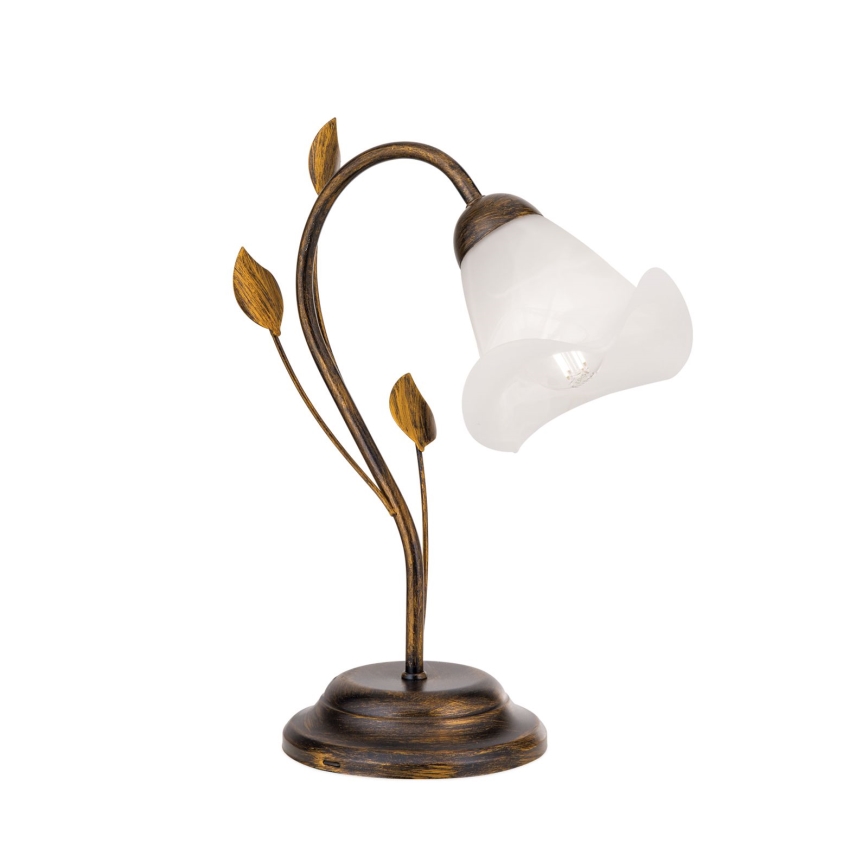 Stolní lampa SISI 1xE14/40W/230V bronz/patina