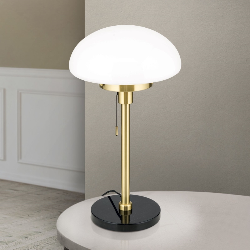 Stolní lampa SPARTA 1xE27/40W/230V zlatá/černá