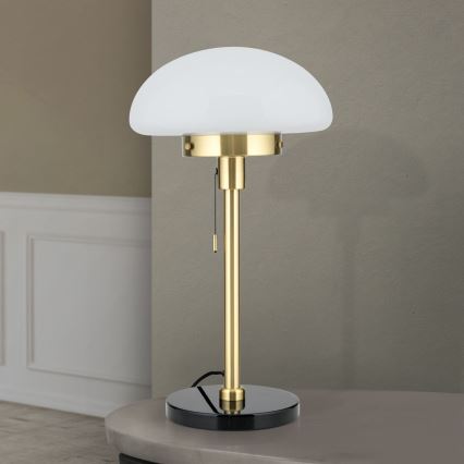 Stolní lampa SPARTA 1xE27/40W/230V zlatá/černá