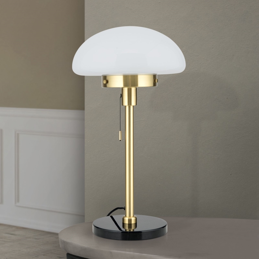 Stolní lampa SPARTA 1xE27/40W/230V zlatá/černá