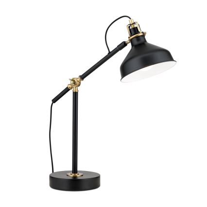 Stolní lampa SCHILLER 1xE27/40W/230V černá/bronz