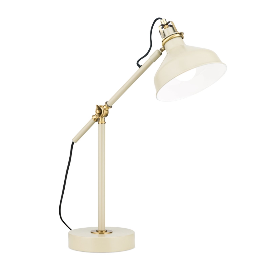 Stolní lampa SCHILLER 1xE27/40W/230V krémová/bronz