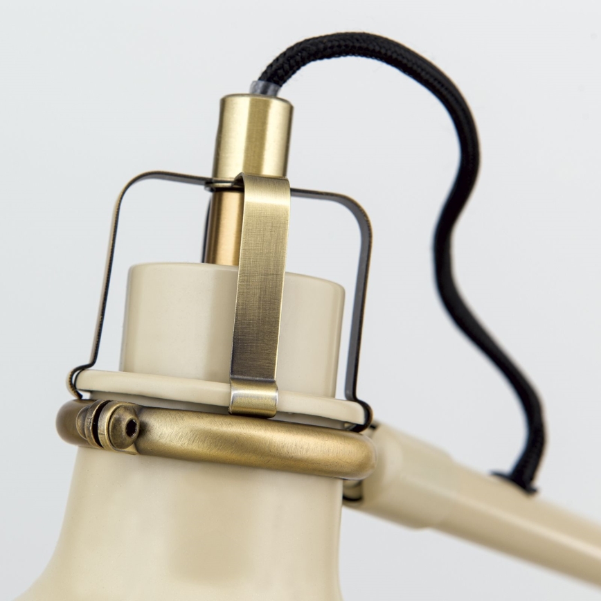 Stolní lampa SCHILLER 1xE27/40W/230V krémová/bronz