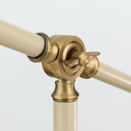 Stolní lampa SCHILLER 1xE27/40W/230V krémová/bronz