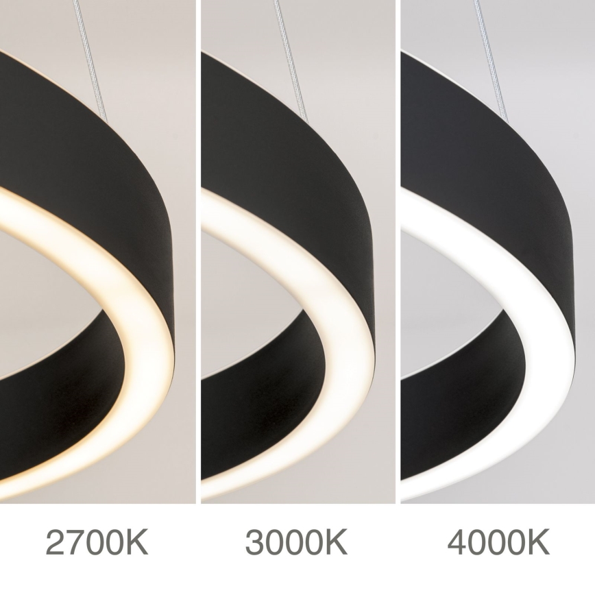 Orion - LED Stmívatelný lustr na lanku KOLK LED/40W/230V 2700/3000/4000K pr. 40 cm černá