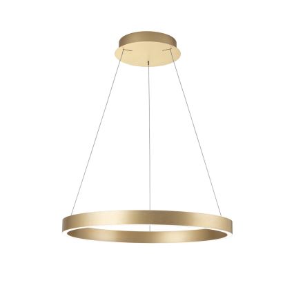 LED Stmívatelný lustr na lanku KOLK LED/60W/230V 2700/3000/4000K pr. 60 cm zlatá