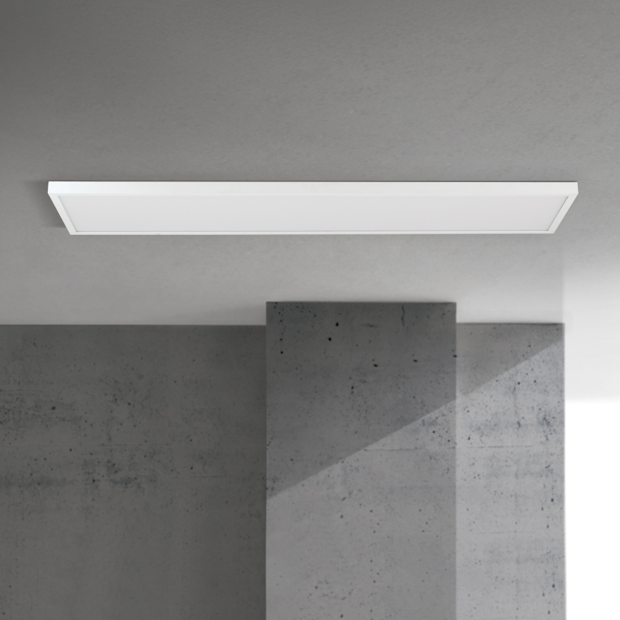 LED Stmívatelný přisazený panel DISC LED/40W/230V 2700/3000/4000K 115x30 cm bílá