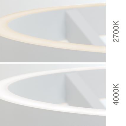 LED Stmívatelná stojací lampa KOLK LED/40W/230V 2700/4000K bílá