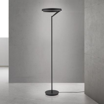 LED Stmívatelná stojací lampa KOLK LED/40W/230V 2700/4000K černá