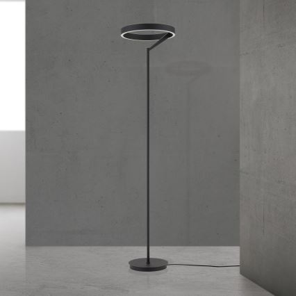 LED Stmívatelná stojací lampa KOLK LED/40W/230V 2700/4000K černá