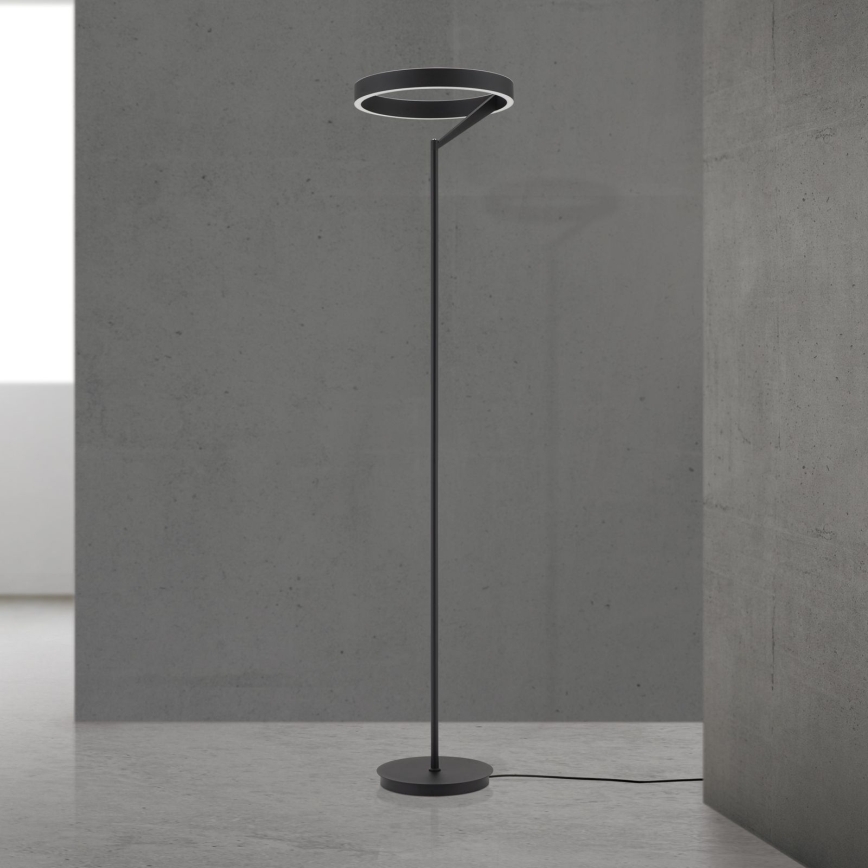 LED Stmívatelná stojací lampa KOLK LED/40W/230V 2700/4000K černá