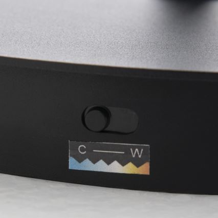 LED Stmívatelná stojací lampa KOLK LED/40W/230V 2700/4000K černá