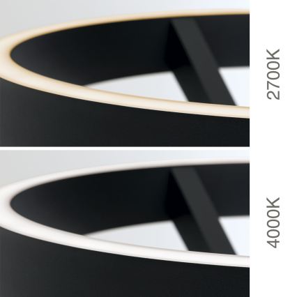 LED Stmívatelná stojací lampa KOLK LED/40W/230V 2700/4000K černá