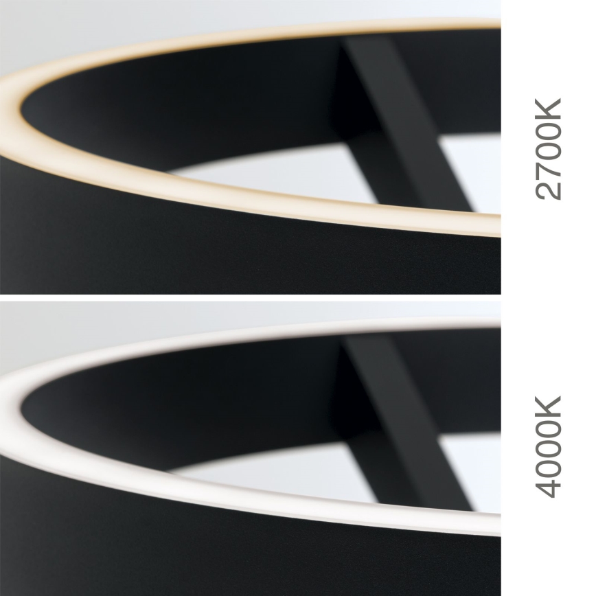 LED Stmívatelná stojací lampa KOLK LED/40W/230V 2700/4000K černá