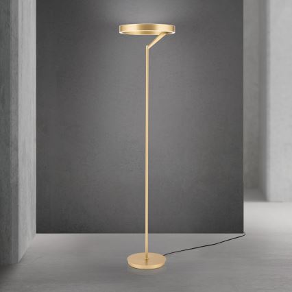 LED Stmívatelná stojací lampa KOLK LED/40W/230V 2700/4000K zlatá