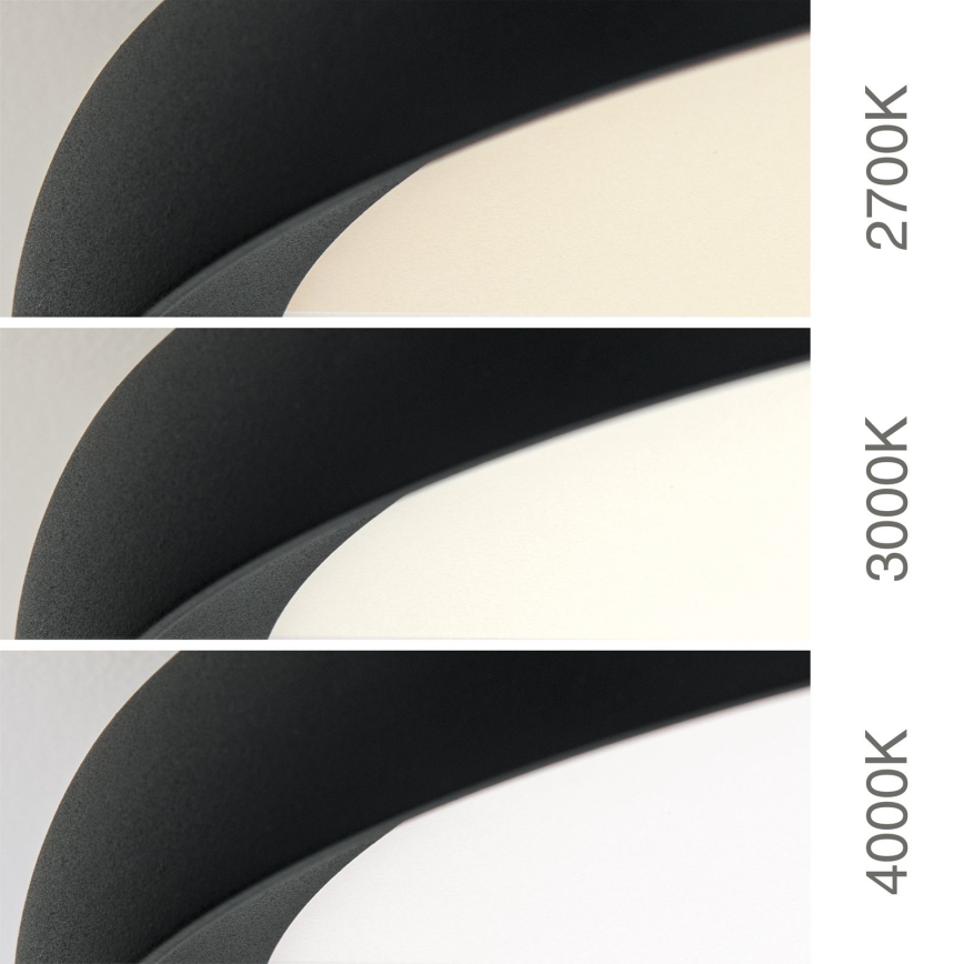 LED Stropní svítidlo KANT LED/30W/230V 2700/3200/4000K pr. 40 cm černá