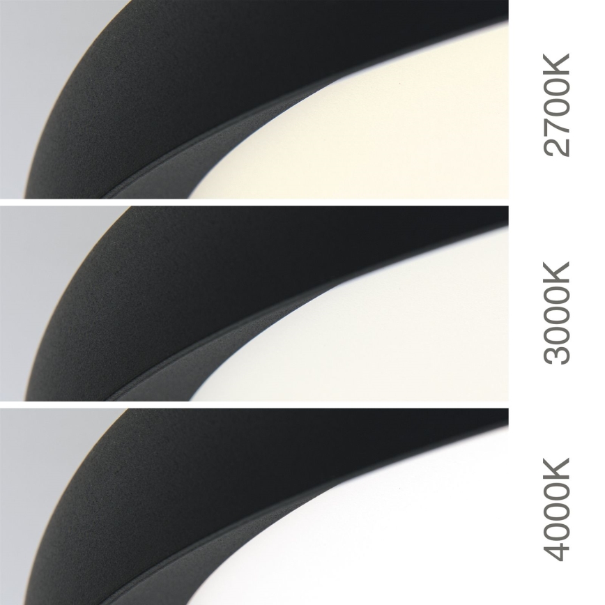 LED Stropní svítidlo KANT LED/50W/230V 2700/3200/4000K pr. 60 cm černá