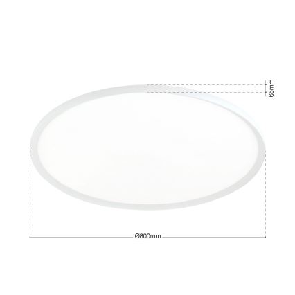 LED Stropní svítidlo KANT LED/66W/230V 2700/3200/4000K pr. 80 cm bílá