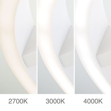 LED Stropní svítidlo KOLK LED/40W/230V 2700/3000/4000K pr. 40 cm bílá