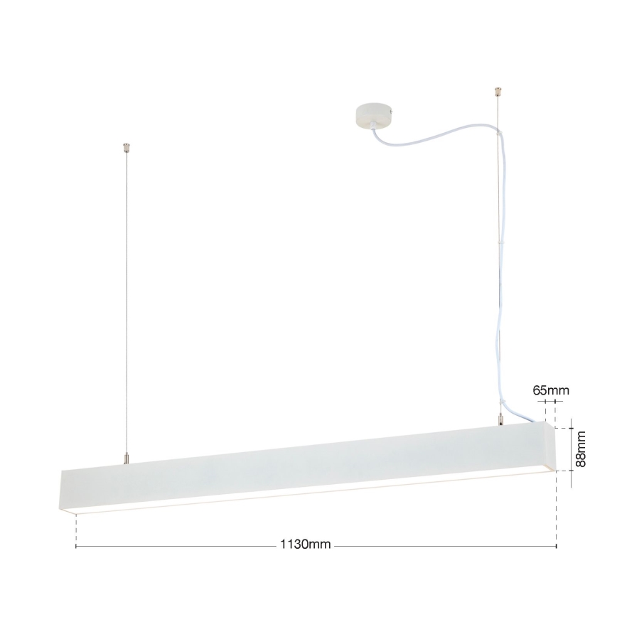 LED Stropní/závěsné svítidlo 2v1 PALKKI LED/38W/230V 3000/4000/5000K bílá