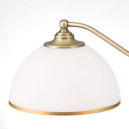 Lustr na řetězu OLD LAMP 3xE27/40W/230V pr. 65 cm bílá/mosaz
