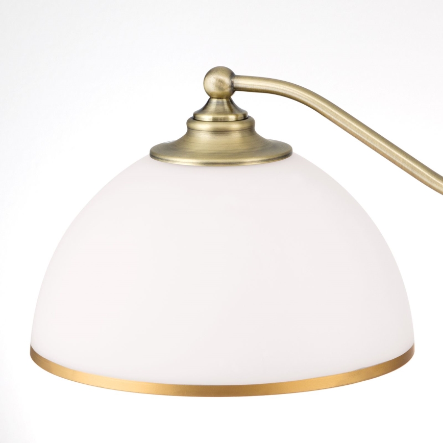 Lustr na řetězu OLD LAMP 3xE27/40W/230V pr. 65 cm bílá/mosaz