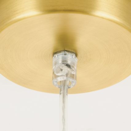 Lustr na lanku MADIS 1xE27/60W/230V zlatá